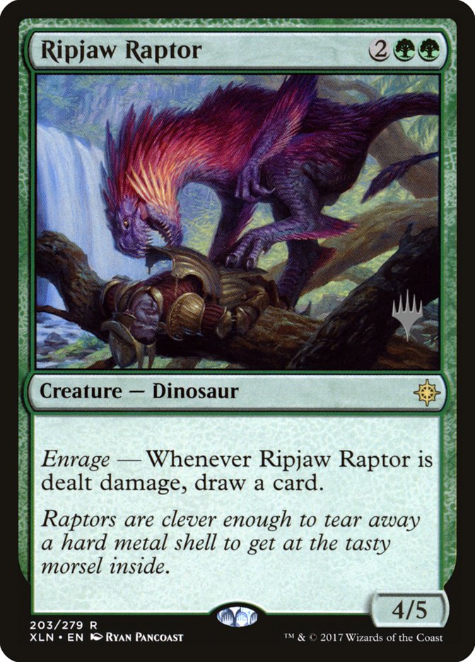 Ripjaw Raptor, Ixalan Promos Card Art
