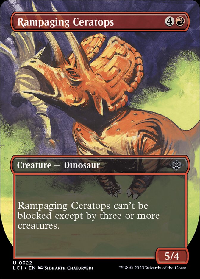 Rampaging Ceratops, The lost caverns of ixalan Card Art