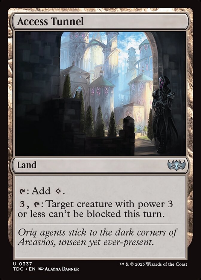 Access Tunnel, Tarkir: Dragonstorm Commander Card Art