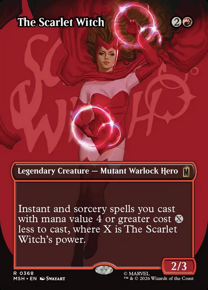 The Scarlet Witch, Marvel Super Heroes Card Art