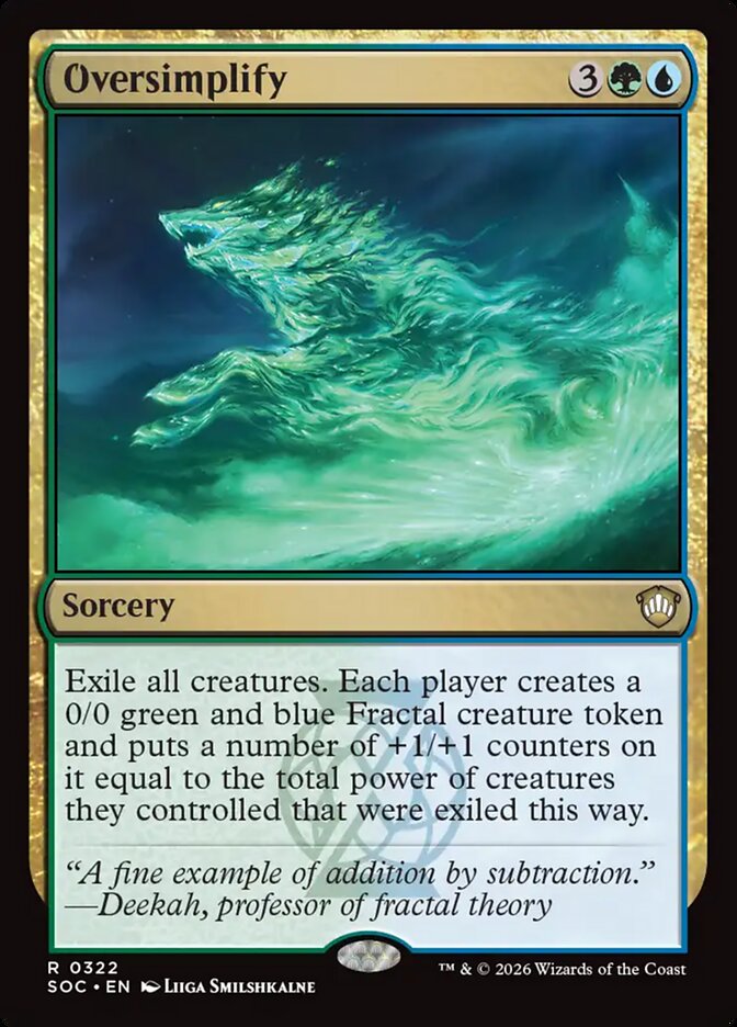 Oversimplify, Secrets Of Strixhaven Commander Card Art