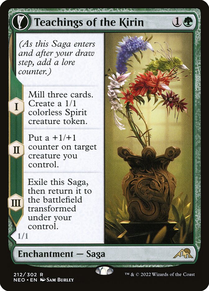 Teachings of the Kirin // Kirin-Touched Orochi, Kamigawa: neon dynasty Card Art