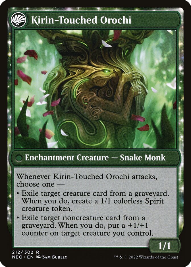 Teachings of the Kirin // Kirin-Touched Orochi, Kamigawa: neon dynasty Card Art
