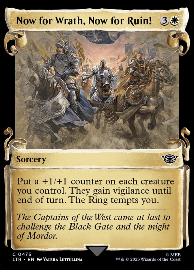 Now for Wrath, Now for Ruin!, The lord of the rings: tales of middle-earth Card Art