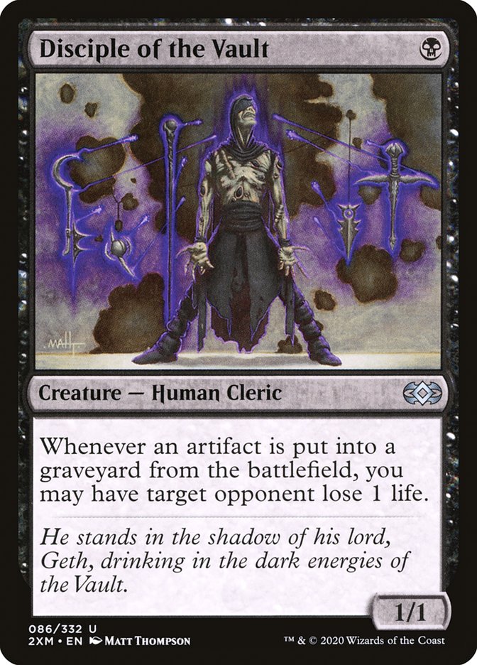 Disciple of the Vault, Double Masters Card Art