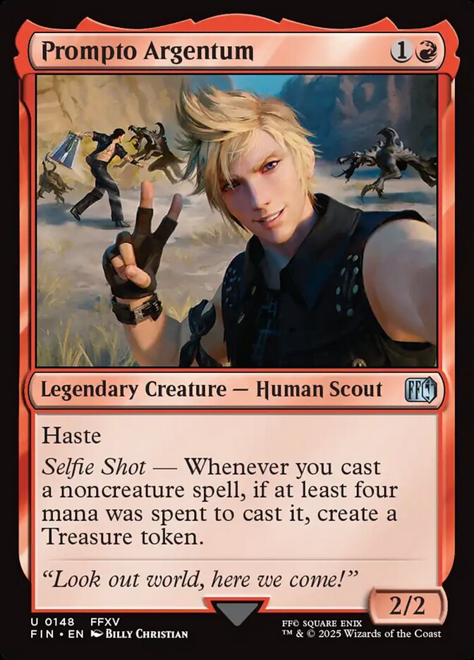 Prompto Argentum, Final fantasy Card Art