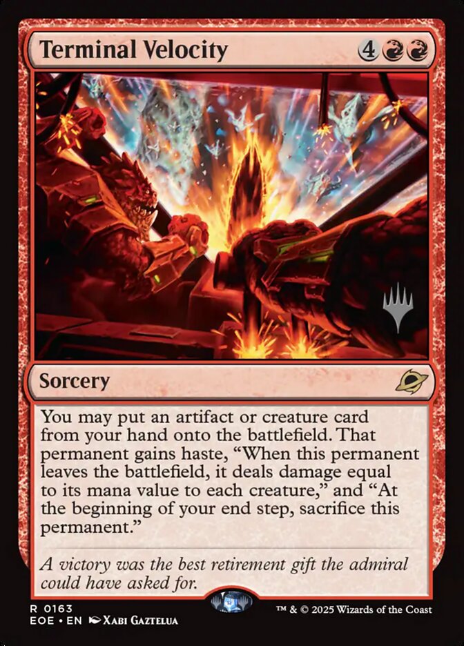 Terminal Velocity, Edge Of Eternities Promos Card Art
