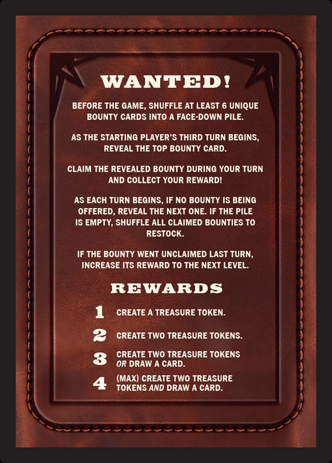 Bounty: Vara Beth Hannifer // Wanted!, Outlaws Of Thunder Junction Commander Tokens Card Art
