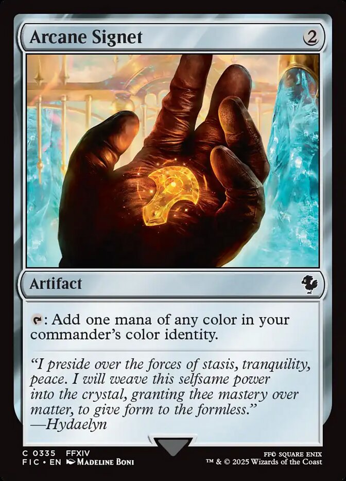 Arcane Signet, Final fantasy commander Card Art