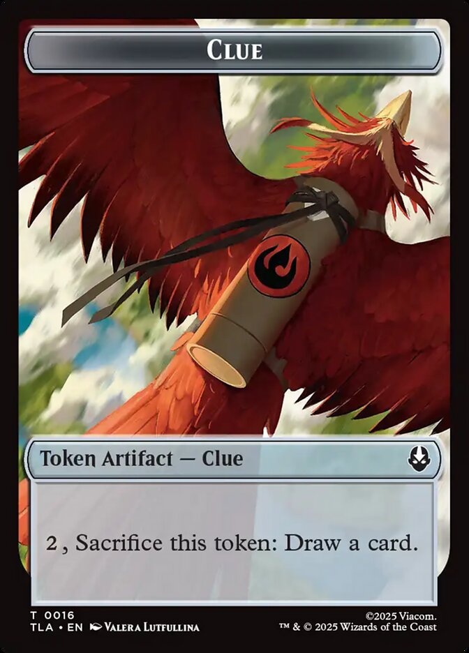 Clue, Avatar: The Last Airbender Tokens Card Art