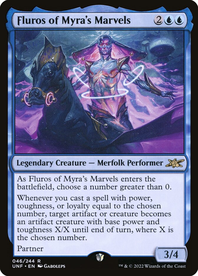 Fluros of Myra's Marvels, Unfinity Card Art