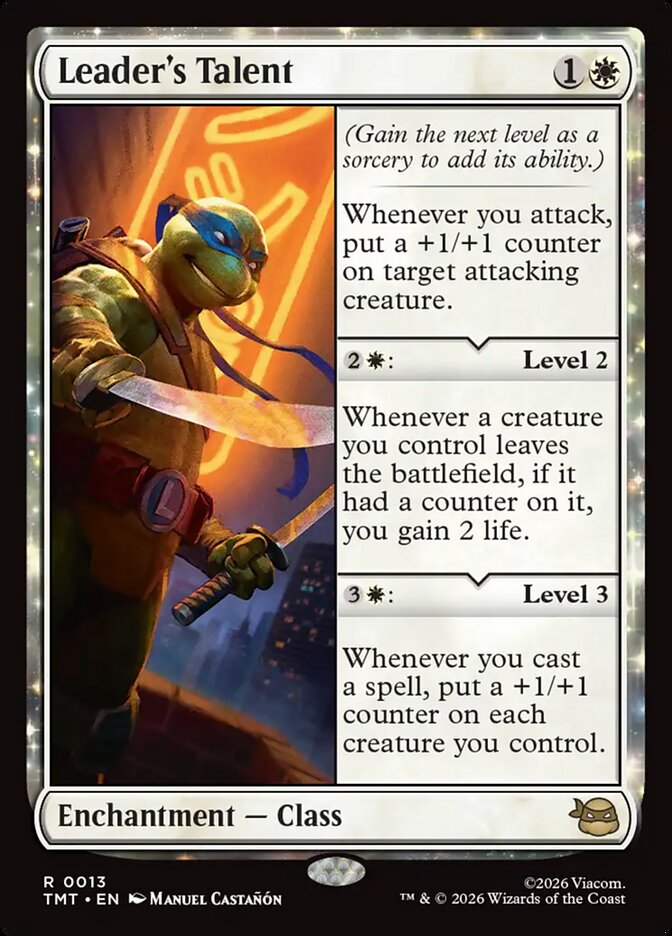 Leader's Talent, Teenage Mutant Ninja Turtles Card Art