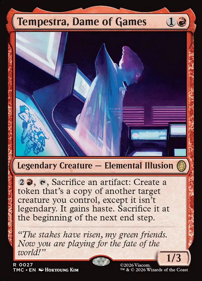 Tempestra, Dame of Games, Teenage Mutant Ninja Turtles Eternal Card Art