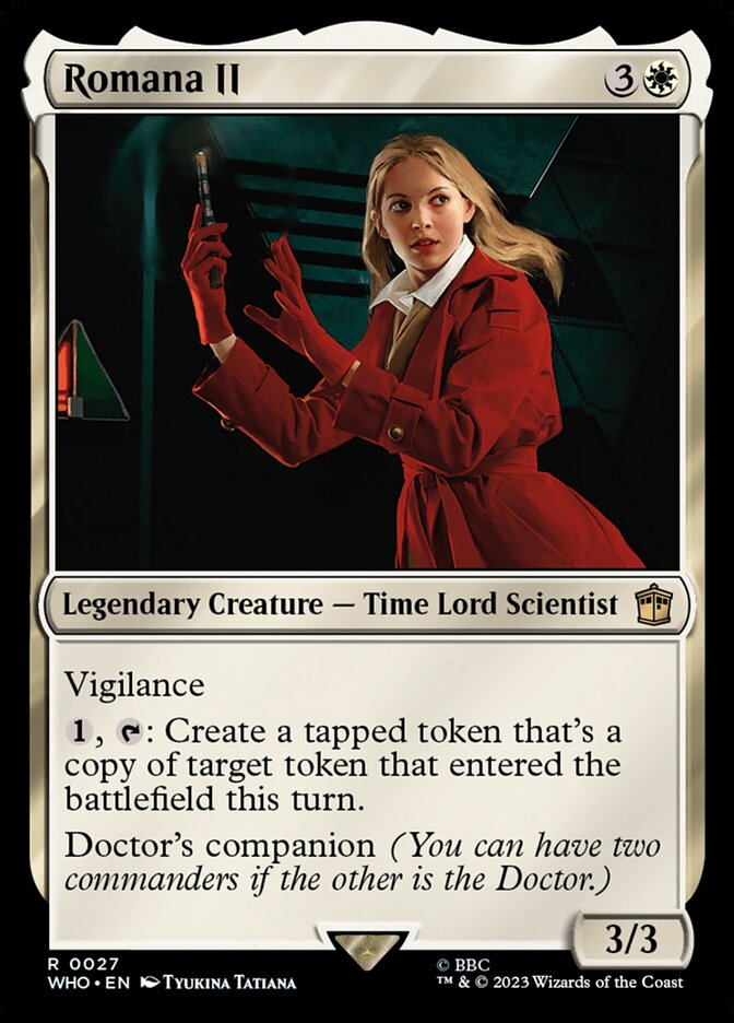 Romana II, Doctor Who Card Art