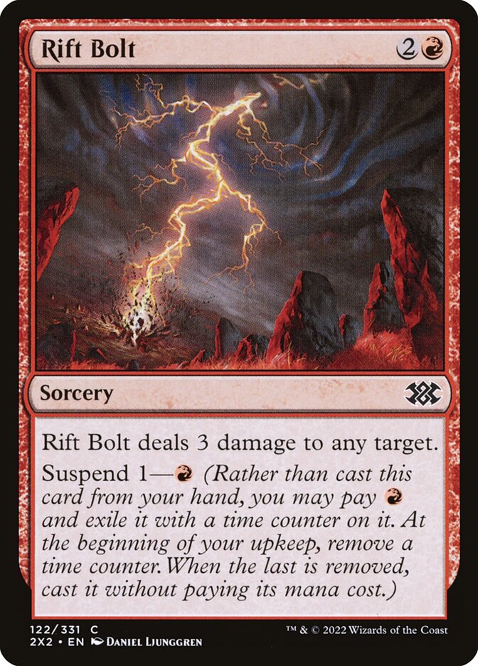 Rift Bolt, Double masters 2022 Card Art