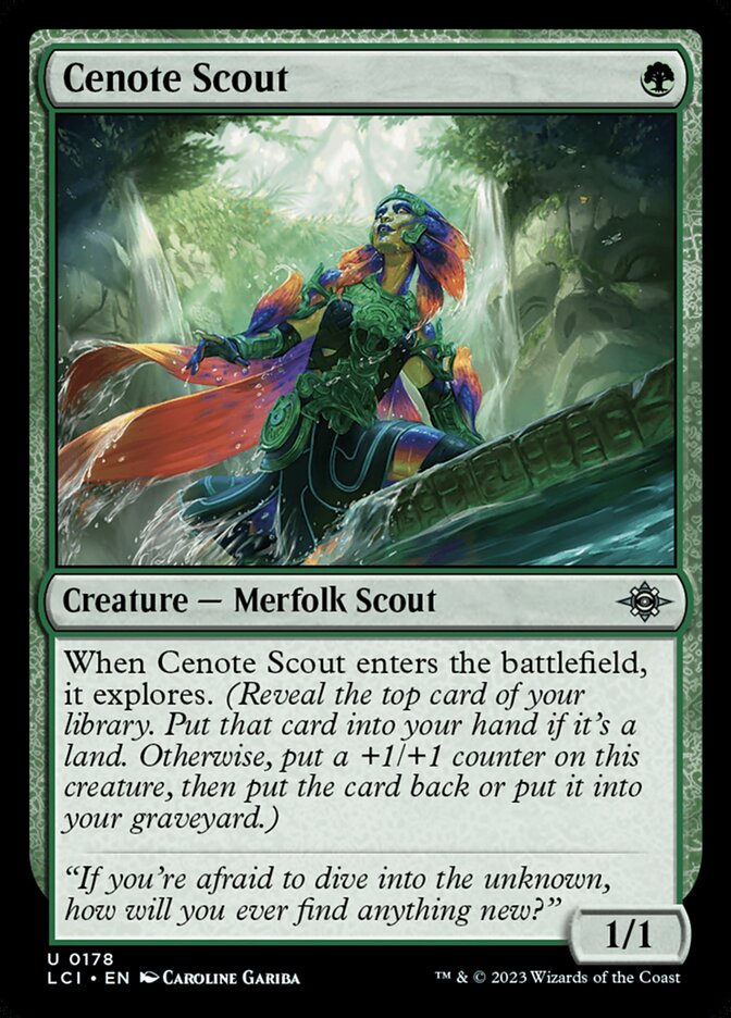 Cenote Scout, The lost caverns of ixalan Card Art