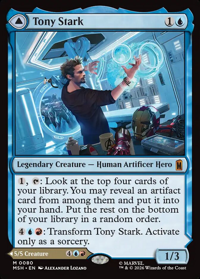 Tony Stark // The Invincible Iron Man, Marvel Super Heroes Card Art