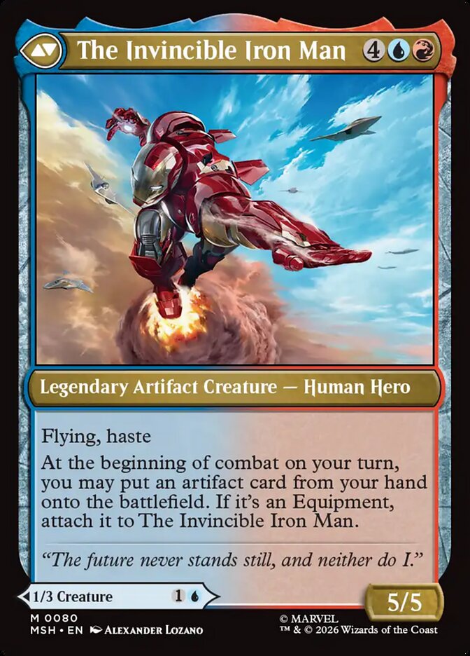 Tony Stark // The Invincible Iron Man, Marvel Super Heroes Card Art