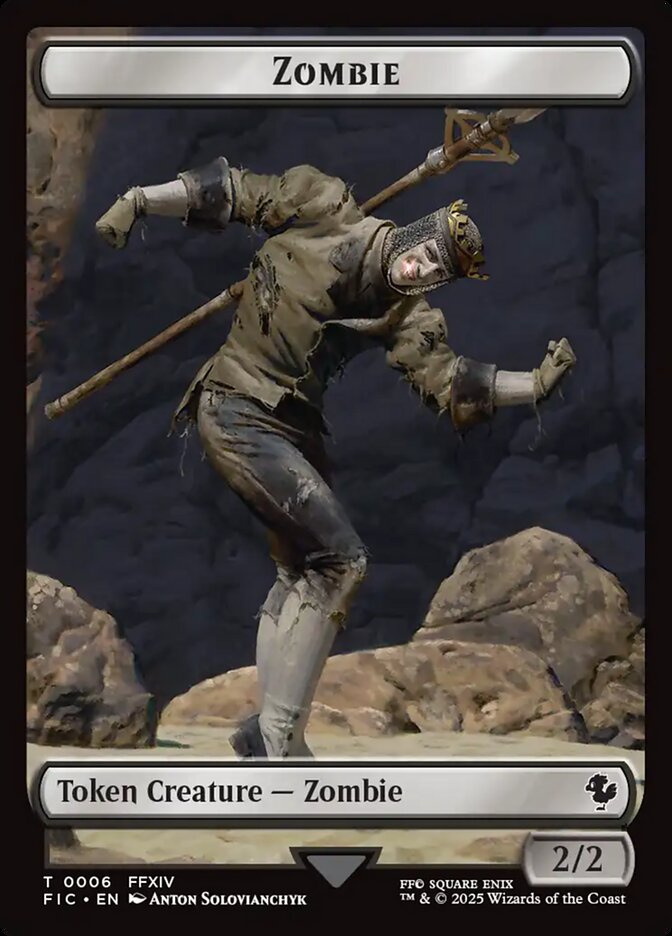 Zombie, Final fantasy commander tokens Card Art
