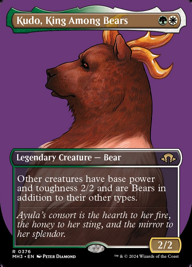 Kudo, King Among Bears, Modern Horizons 3 Card Art