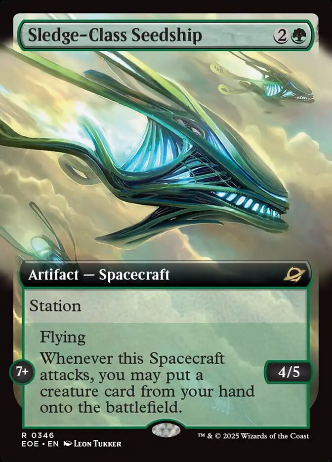 Sledge-Class Seedship, Edge Of Eternities Card Art