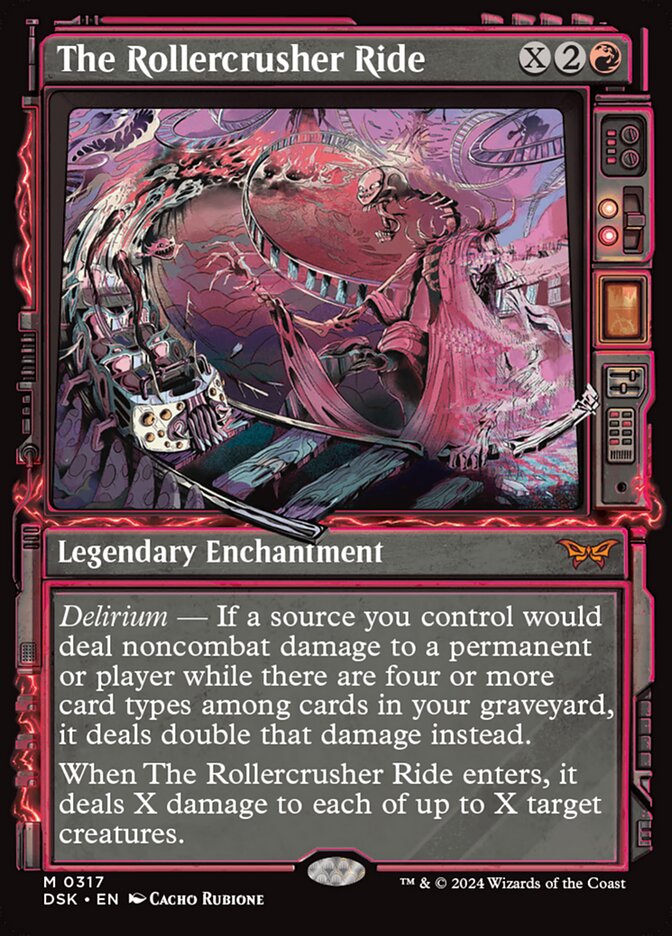 The Rollercrusher Ride, Duskmourn: house of horror Card Art