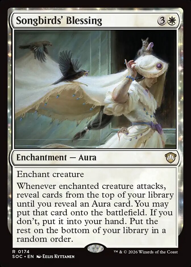 Songbirds' Blessing, Secrets Of Strixhaven Commander Card Art
