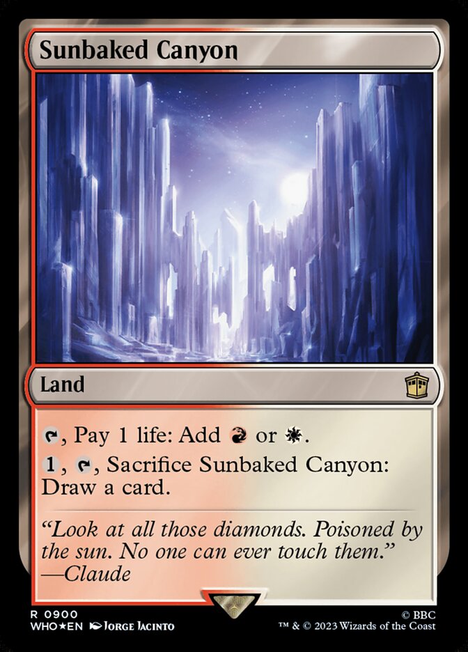 Sunbaked Canyon, Doctor Who Card Art