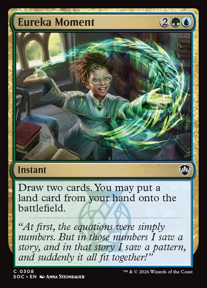 Eureka Moment, Secrets Of Strixhaven Commander Card Art