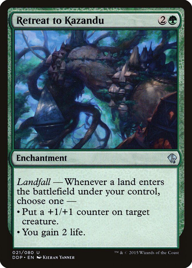Retreat to Kazandu, Duel Decks: Zendikar Vs. Eldrazi Card Art
