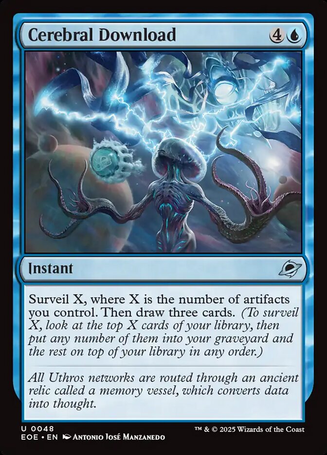 Cerebral Download, Edge of eternities Card Art