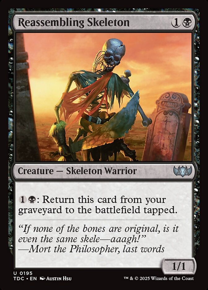 Reassembling Skeleton, Tarkir: Dragonstorm Commander Card Art