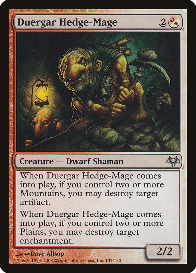 Duergar Hedge-Mage, Eventide Card Art