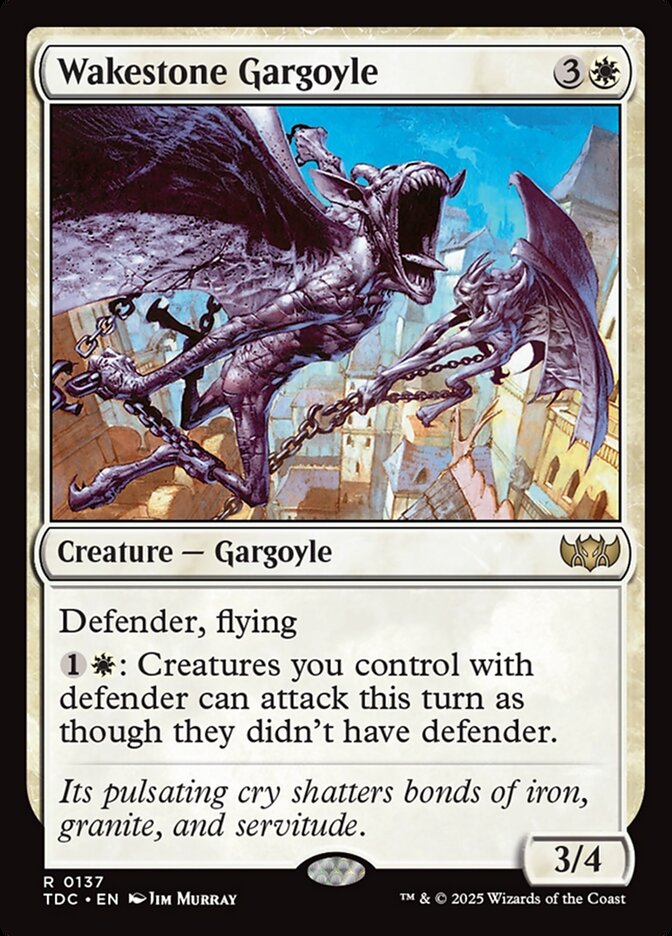 Wakestone Gargoyle, Tarkir: Dragonstorm Commander Card Art
