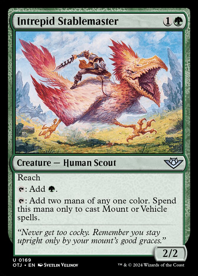 Intrepid Stablemaster, Outlaws of thunder junction Card Art