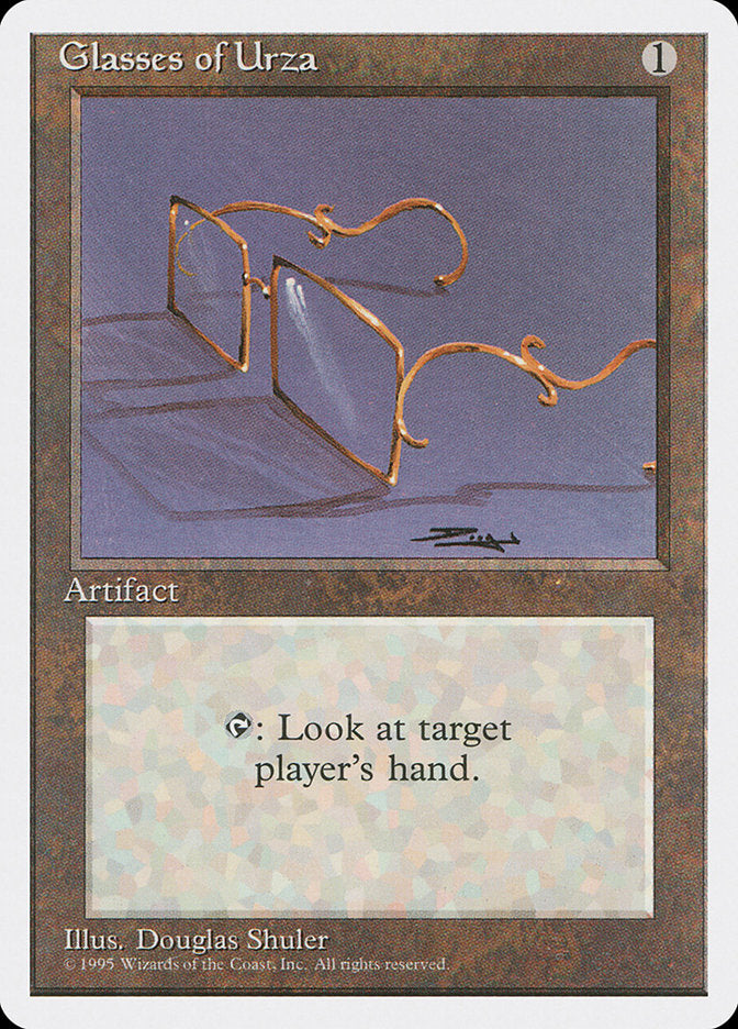 Glasses of Urza, Fourth edition Card Art