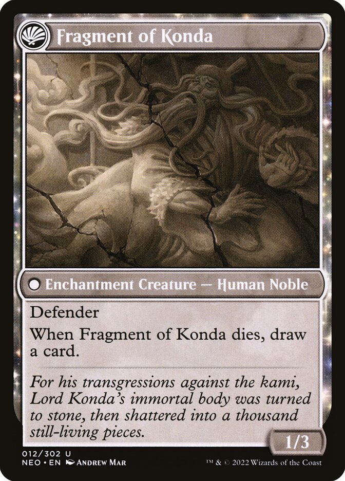 The Fall of Lord Konda // Fragment of Konda, Kamigawa: neon dynasty Card Art