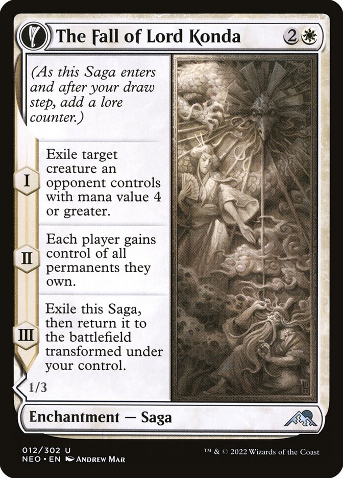 The Fall of Lord Konda // Fragment of Konda, Kamigawa: neon dynasty Card Art