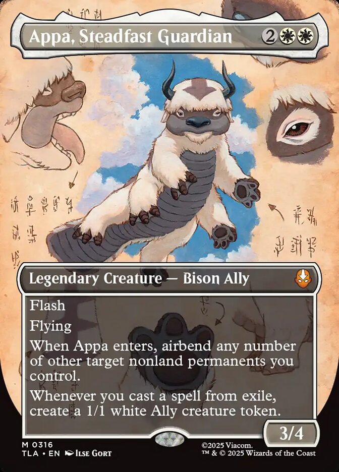 Appa, Steadfast Guardian, Avatar: The Last Airbender Card Art