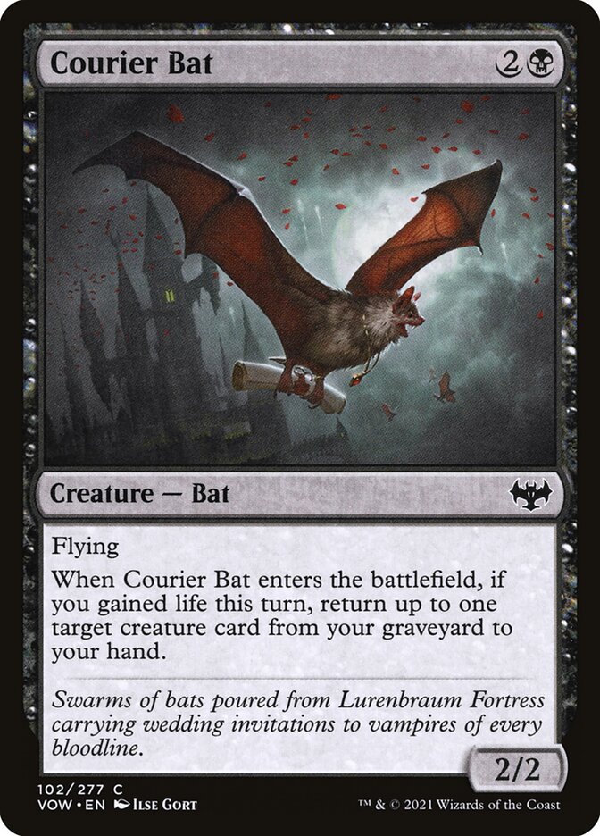 Courier Bat, Innistrad: crimson vow Card Art