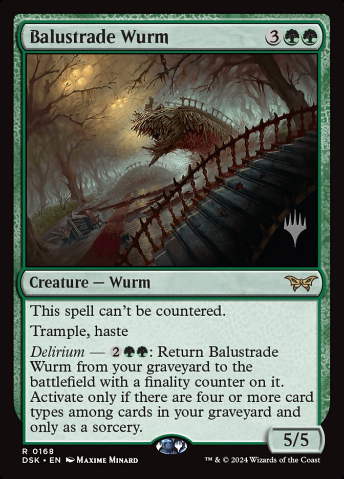 Balustrade Wurm, Duskmourn: house of horror promos Card Art