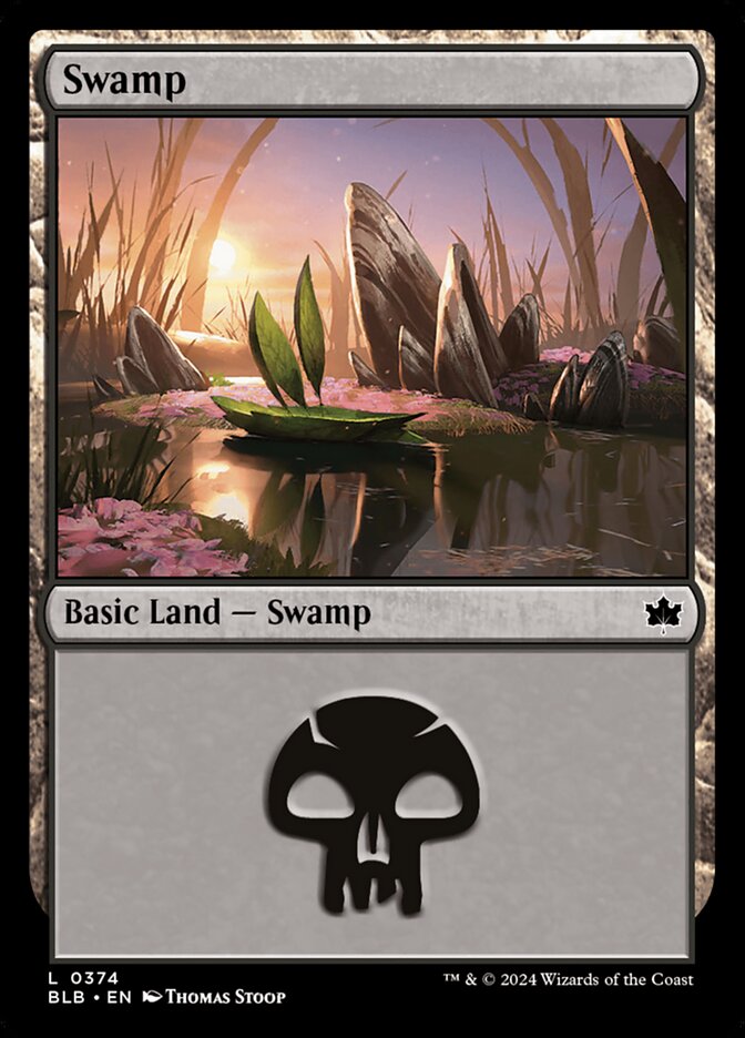 Swamp, Bloomburrow Card Art