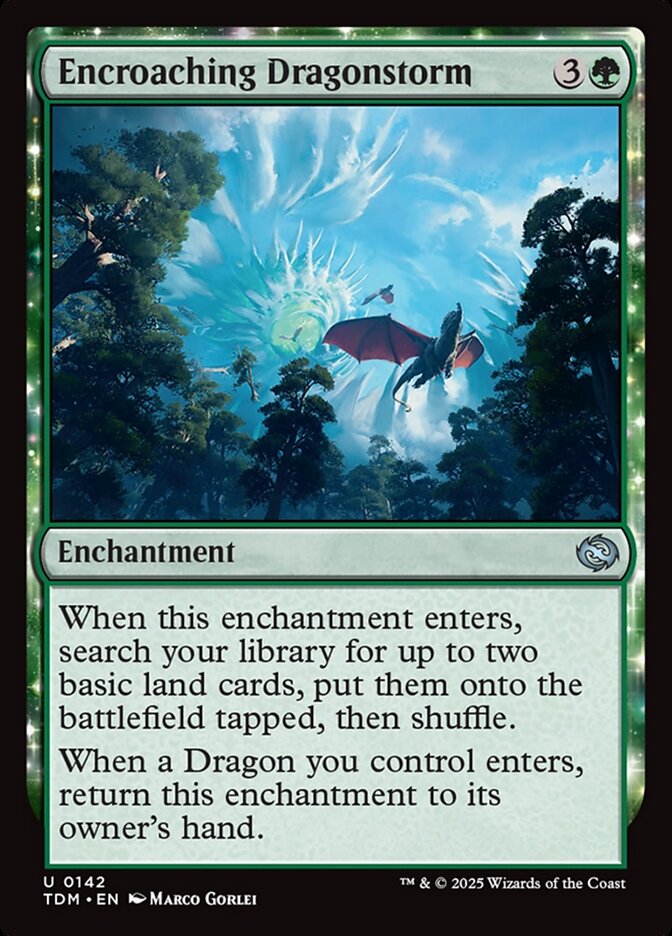 Encroaching Dragonstorm, Tarkir: dragonstorm Card Art