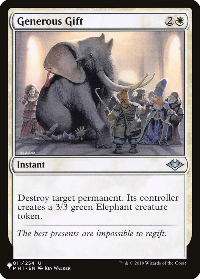 Generous Gift, The List Card Art