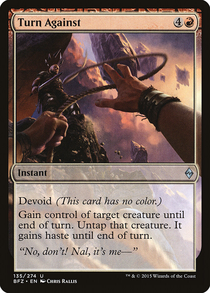 Turn Against, Battle For Zendikar Card Art