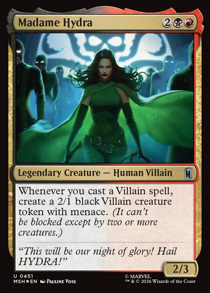 Madame Hydra, Marvel Super Heroes Card Art