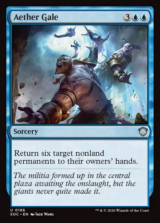 Aether Gale, Secrets Of Strixhaven Commander Card Art