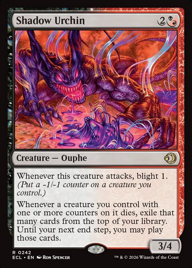 Shadow Urchin, Lorwyn Eclipsed Card Art