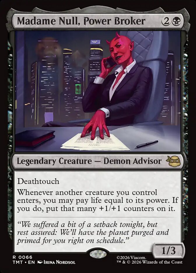 Madame Null, Power Broker, Teenage Mutant Ninja Turtles Card Art