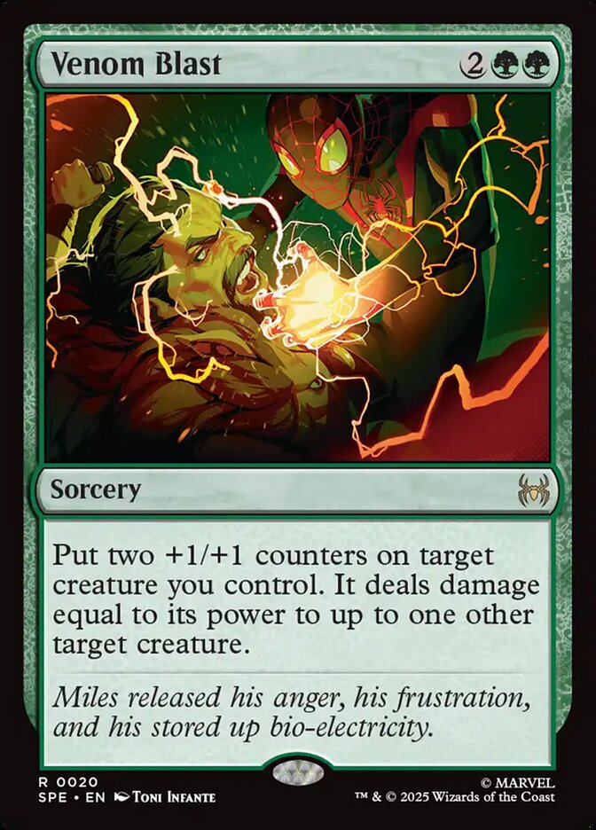 Venom Blast, Marvel'S Spider-Man Eternal Card Art